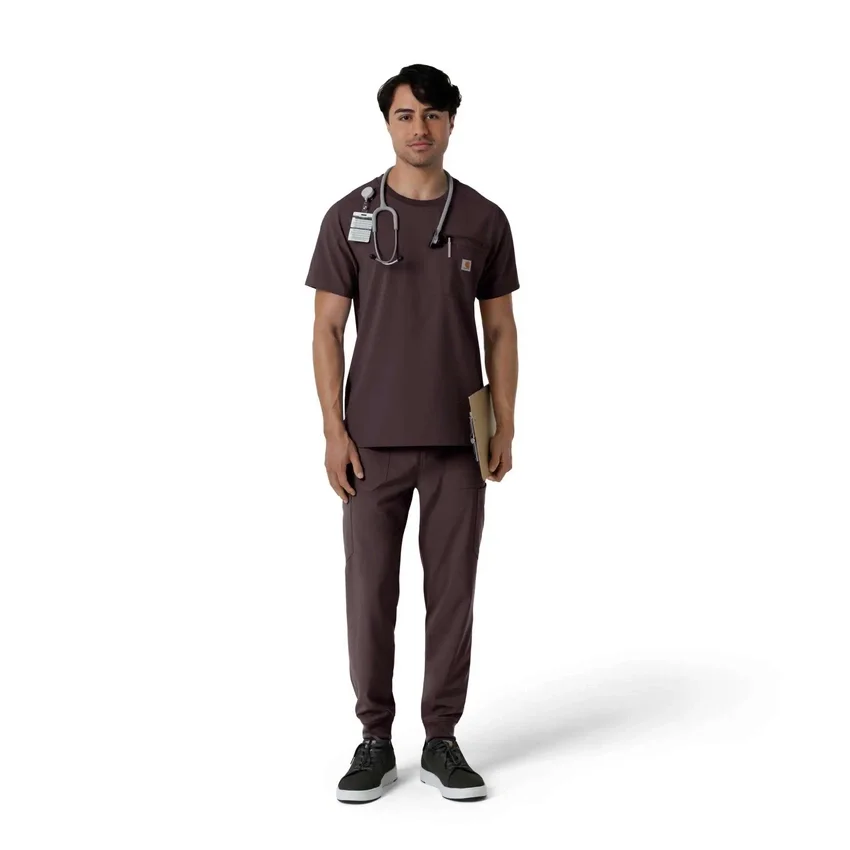 Blusa médica Force Cross-Flex com gola redonda