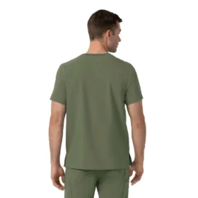Blusa médica Force Cross-Flex com gola redonda
