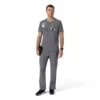 Blusa médica Force Cross-Flex com gola redonda