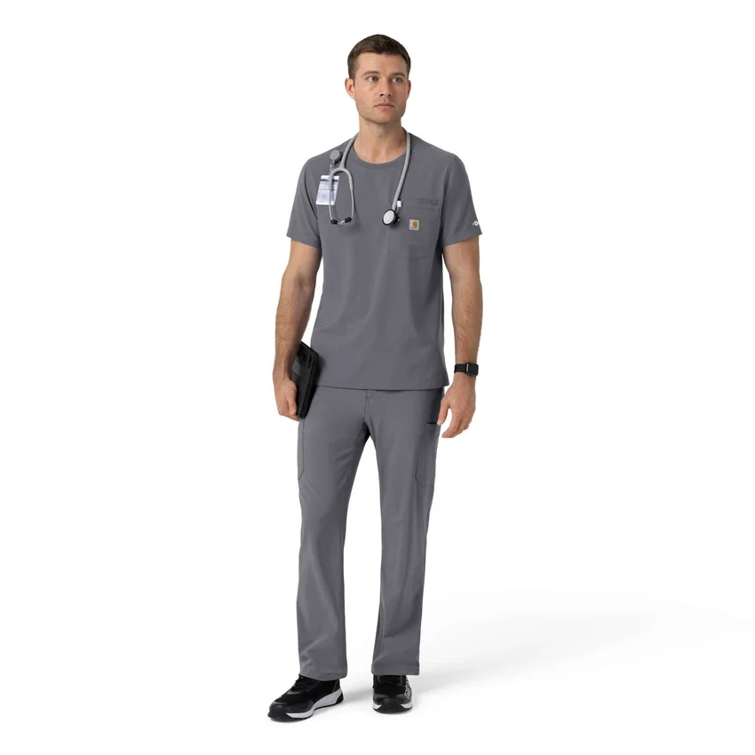 Blusa médica Force Cross-Flex com gola redonda