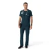 Blusa médica Force Cross-Flex com gola redonda