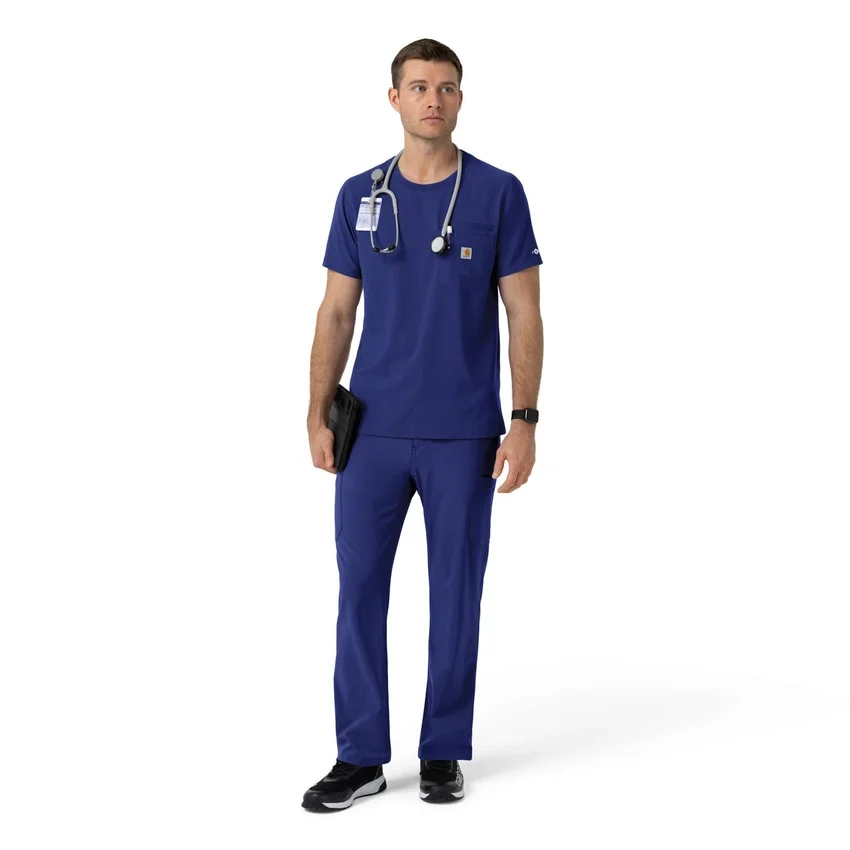 Blusa médica Force Cross-Flex com gola redonda