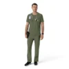 Blusa médica Force Cross-Flex com gola redonda