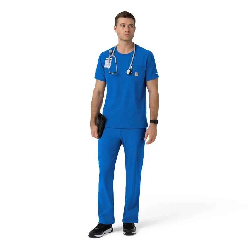 Blusa médica Force Cross-Flex com gola redonda
