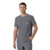 Blusa médica Force Cross-Flex com gola redonda