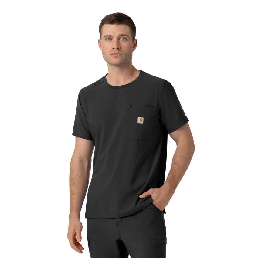 Blusa médica Force Cross-Flex com gola redonda
