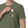 Blusa médica Force Cross-Flex com gola redonda