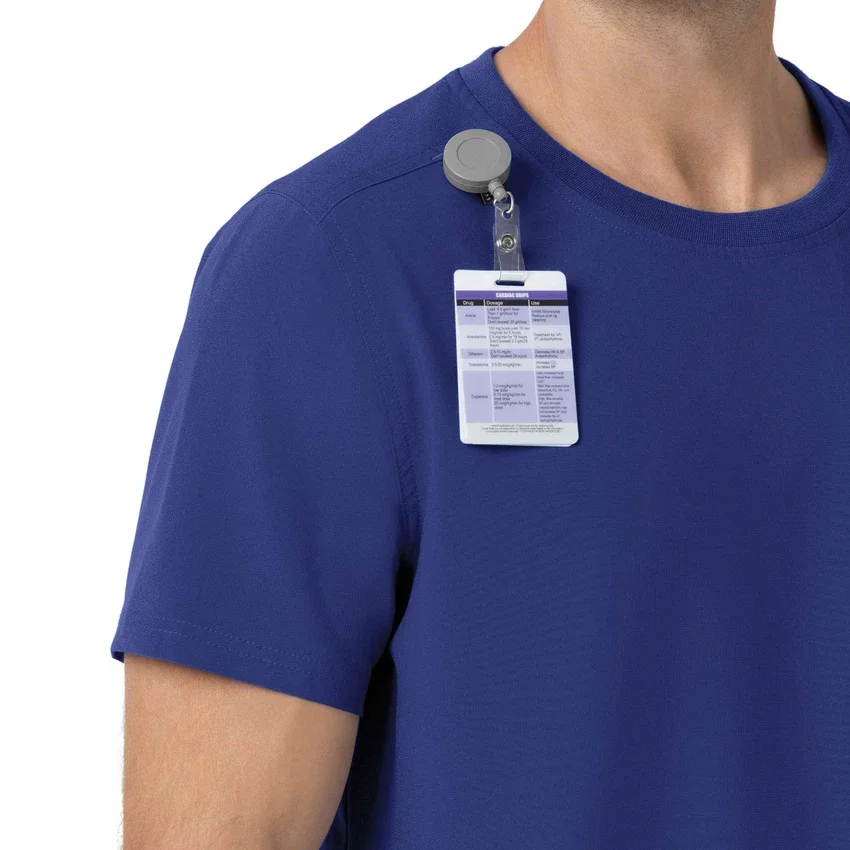 Blusa médica Force Cross-Flex com gola redonda