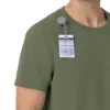 Blusa médica Force Cross-Flex com gola redonda