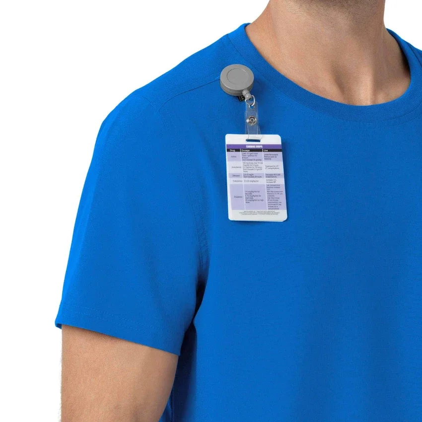 Blusa médica Force Cross-Flex com gola redonda