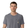 Blusa médica Force Cross-Flex com gola redonda