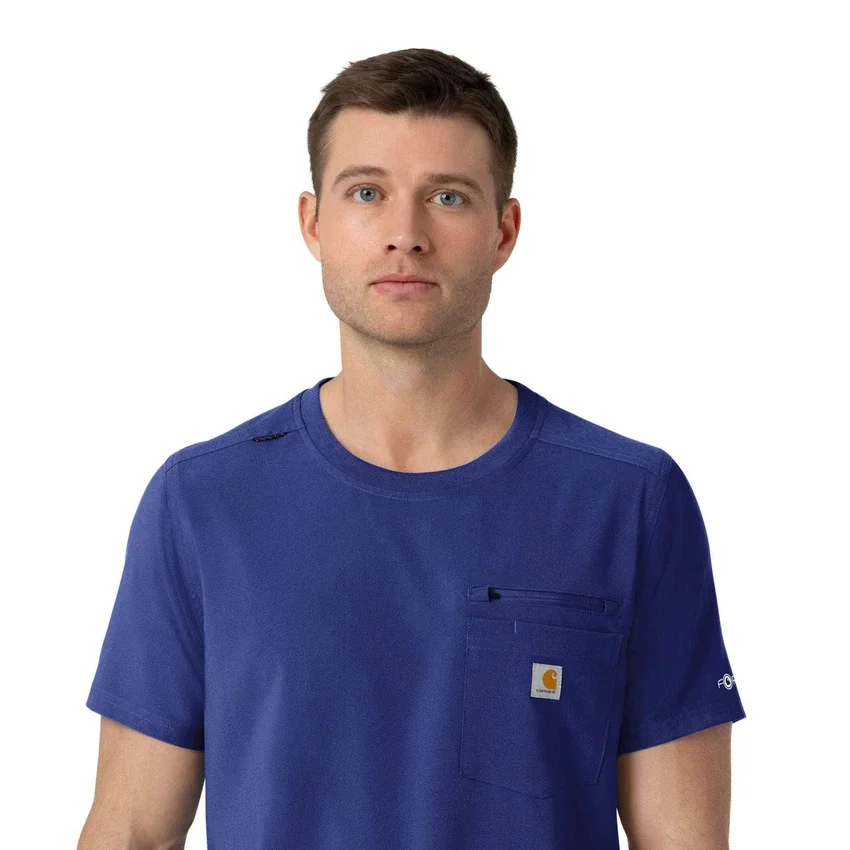 Blusa médica Force Cross-Flex com gola redonda