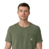 Blusa médica Force Cross-Flex com gola redonda