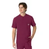Blusa médica Henley para homem Force Cross-Flex