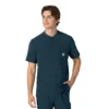 Blusa médica Henley para homem Force Cross-Flex