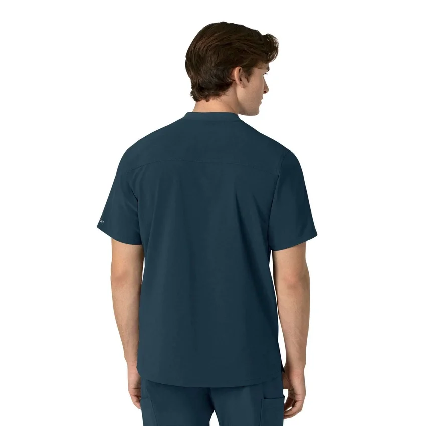 Blusa médica Henley para homem Force Cross-Flex