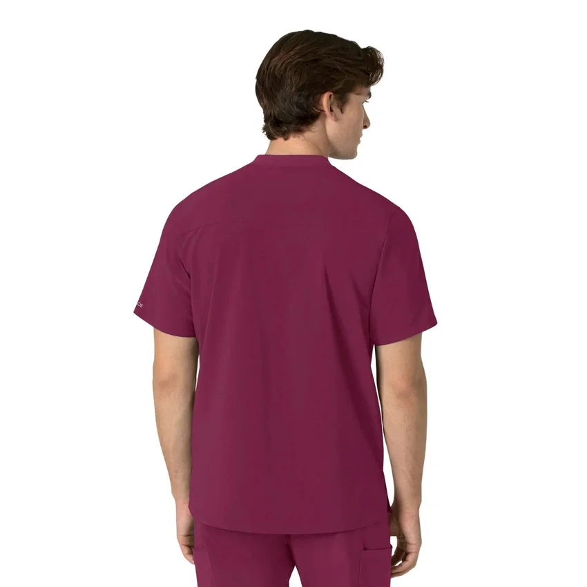 Blusa médica Henley para homem Force Cross-Flex