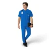Blusa médica Henley para homem Force Cross-Flex