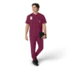 Blusa médica Henley para homem Force Cross-Flex