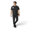Blusa médica Henley para homem Force Cross-Flex