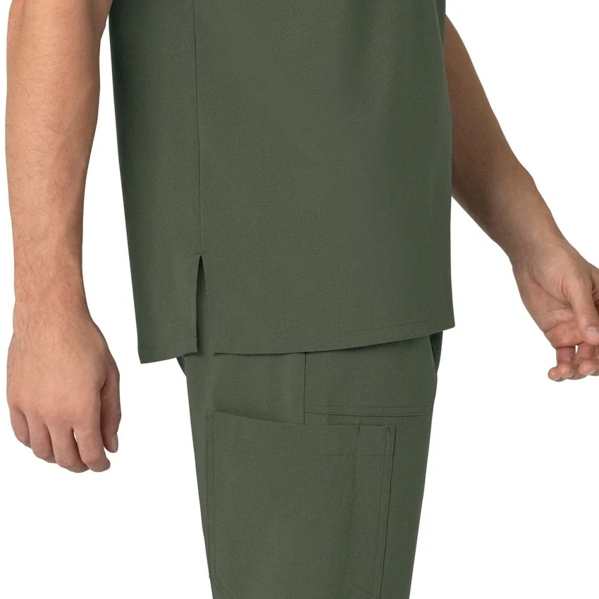 Blusa médica Henley para homem Force Cross-Flex