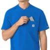 Blusa médica Henley para homem Force Cross-Flex
