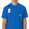 Blusa médica Henley para homem Force Cross-Flex