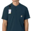 Blusa médica Henley para homem Force Cross-Flex