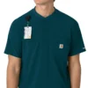 Blusa médica Henley para homem Force Cross-Flex