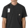 Blusa médica Henley para homem Force Cross-Flex