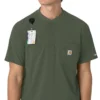 Blusa médica Henley para homem Force Cross-Flex