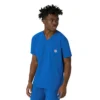 Blusa médica masculina com decote em V da Force Cross-Flex