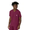 Blusa médica masculina com decote em V da Force Cross-Flex