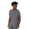 Blusa médica masculina com decote em V da Force Cross-Flex