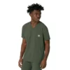 Blusa médica masculina com decote em V da Force Cross-Flex