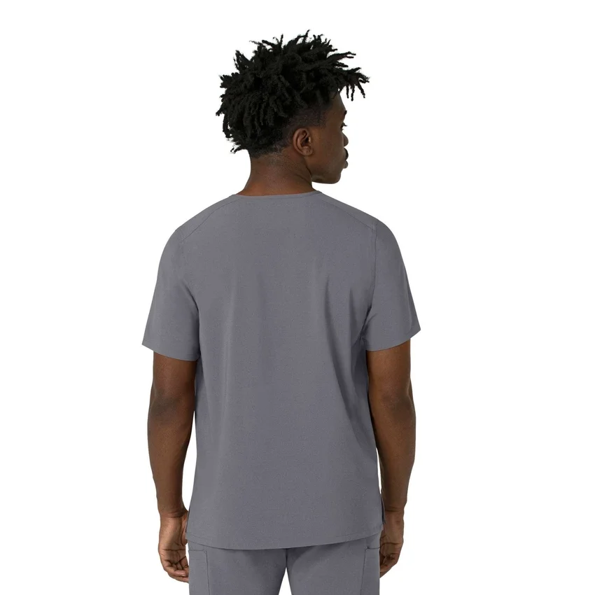 Blusa médica masculina com decote em V da Force Cross-Flex
