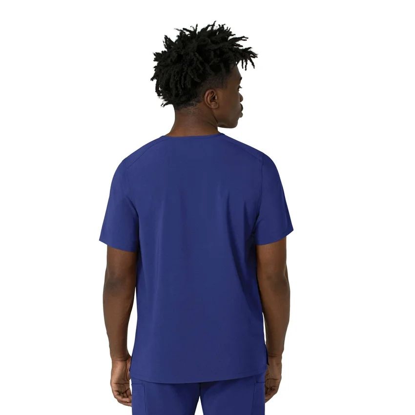 Blusa médica masculina com decote em V da Force Cross-Flex