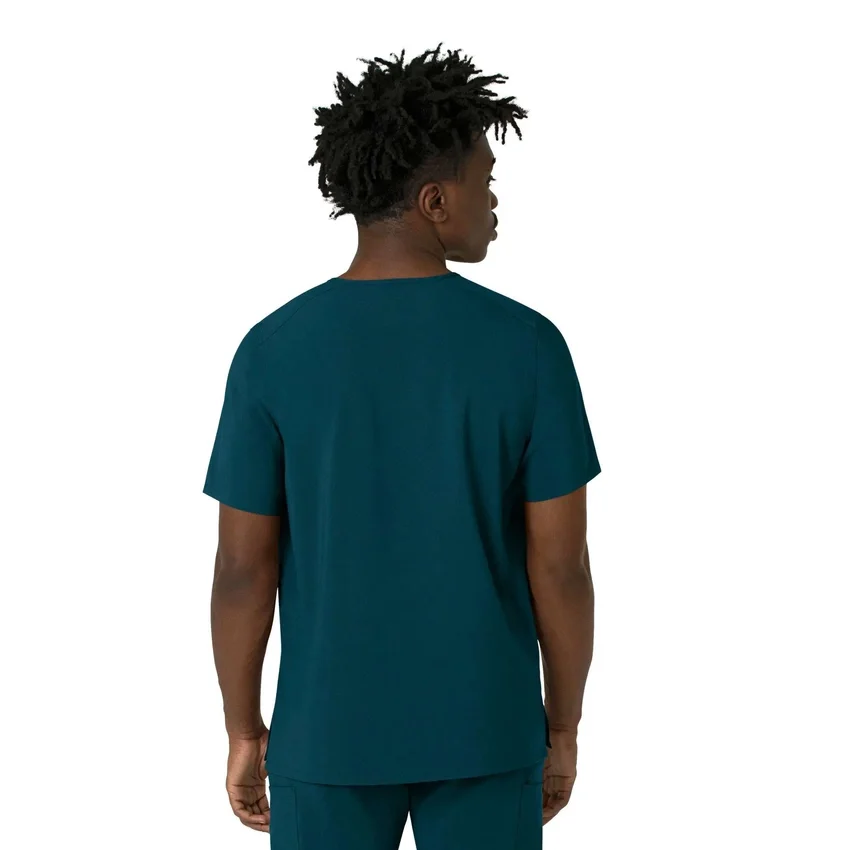 Blusa médica masculina com decote em V da Force Cross-Flex