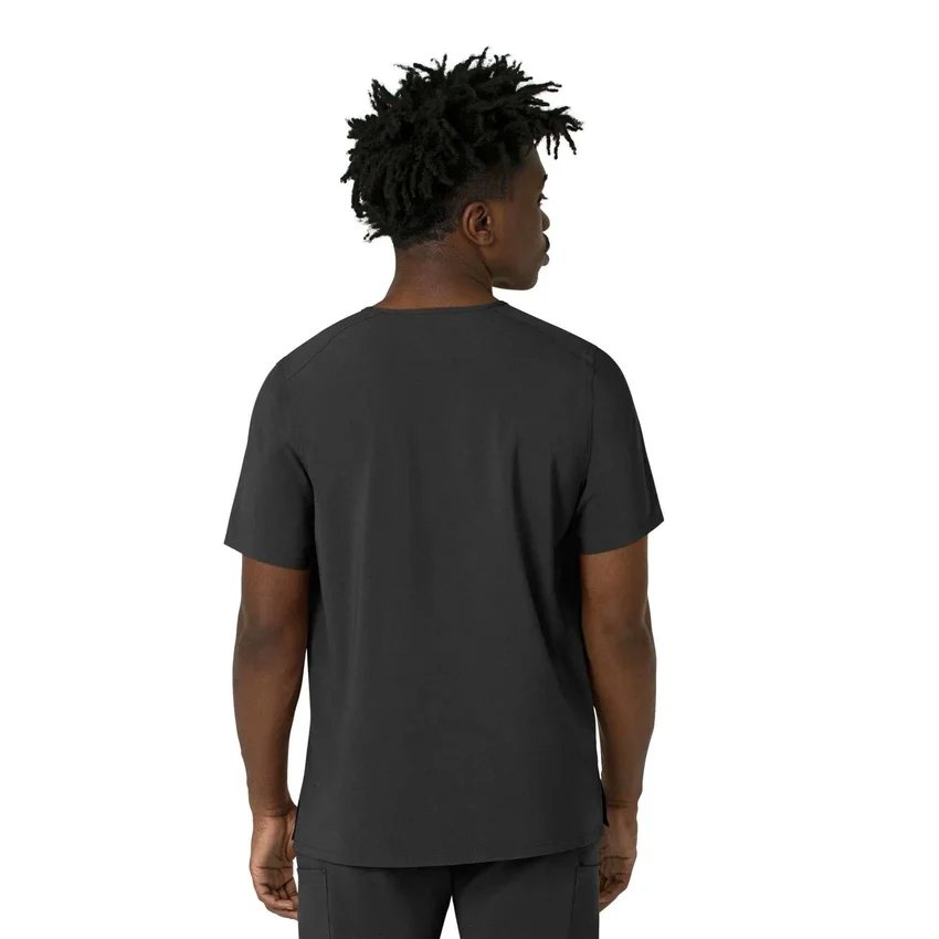 Blusa médica masculina com decote em V da Force Cross-Flex