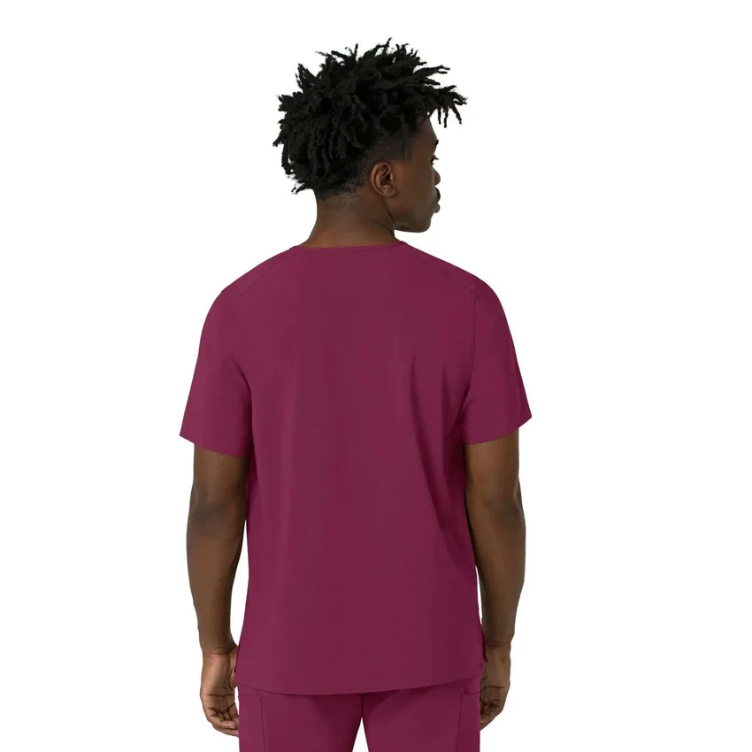 Blusa médica masculina com decote em V da Force Cross-Flex