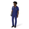 Blusa médica masculina com decote em V da Force Cross-Flex