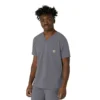 Blusa médica masculina com decote em V da Force Cross-Flex
