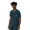 Blusa médica masculina com decote em V da Force Cross-Flex
