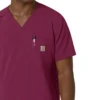 Blusa médica masculina com decote em V da Force Cross-Flex