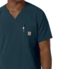 Blusa médica masculina com decote em V da Force Cross-Flex