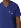 Blusa médica masculina com decote em V da Force Cross-Flex
