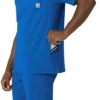 Blusa médica masculina com decote em V da Force Cross-Flex
