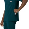 Blusa médica masculina com decote em V da Force Cross-Flex