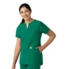 Blusa médica tipo túnica com decote em V da coleção Force Essentials para mulher