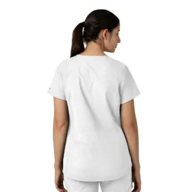 Blusa médica tipo túnica com decote em V da coleção Force Essentials para mulher